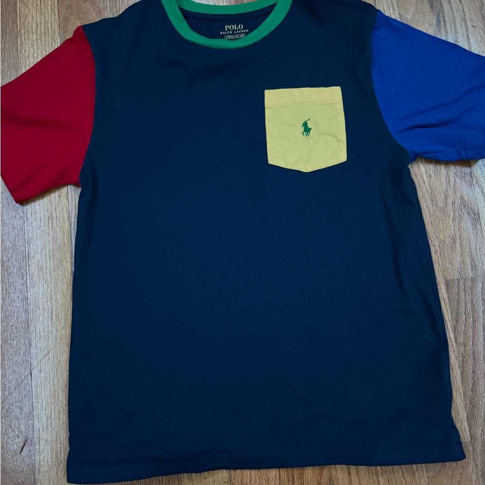 Polo by Ralph Lauren Kids Colorblock T-Shirt - Blue, Red, Yellow